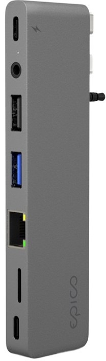 USB Hub Epico USB-C Hub Pro III - šedý