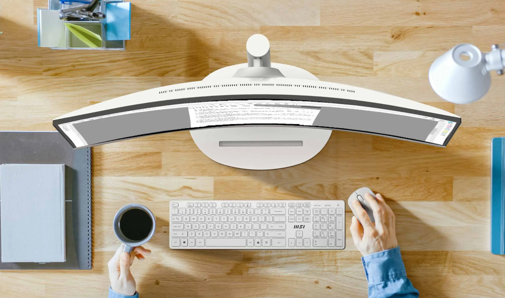 Monitor MSI Modern MD342CQPW bílý Monitor MSI Modern MD342CQPW bílý