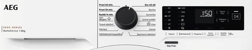 Ovládací panel pračky AEG LF5Z48BC 5000 ProSense