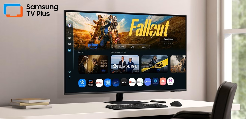 S aplikací Smart TV máte na monitoru Samsung Smart Monitor M7 k dispozici bohatou nabídku aplikací