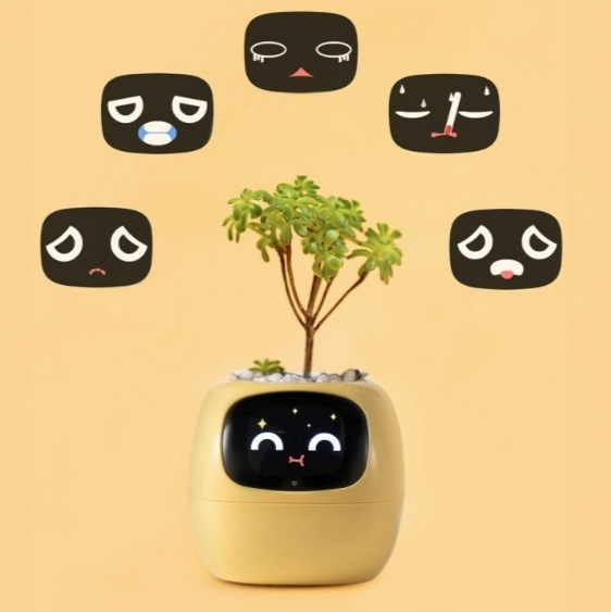 Chytrý květináč Plantsio IVY - žlutá