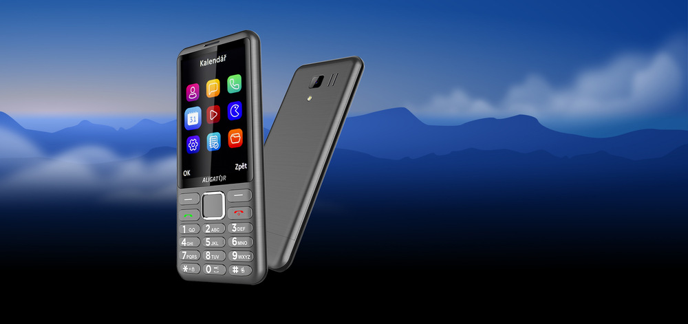 Mobilní telefon Aligator D950 Dual Sim šedý Mobilní telefon Aligator D950 Dual Sim šedý