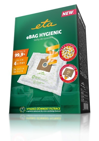 Sáčky do vysavače ETA eBag Hygienic 9600 68010 (5 ks)