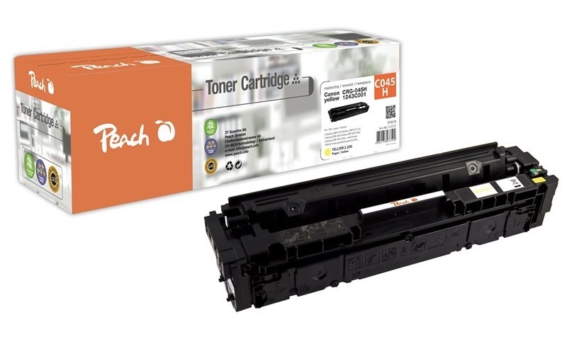 Toner Peach Canon CRG-045H, 2200 stran žlutý