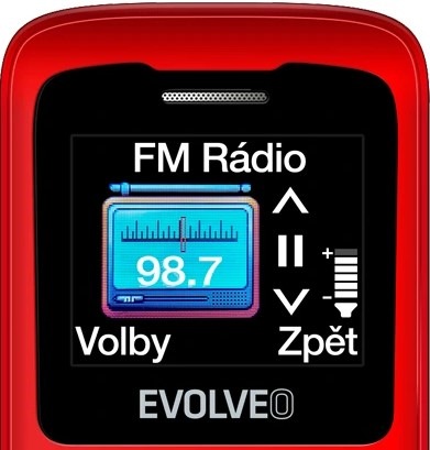 Mobilní telefon Evolveo EasyPhone ID červený Mobilní telefon Evolveo EasyPhone ID červený