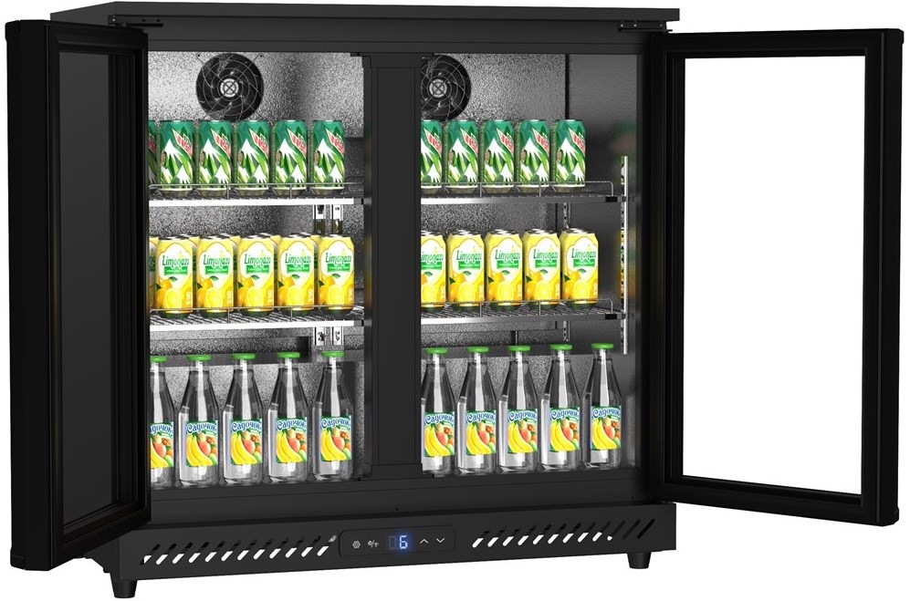 Chladicí vitrína Guzzanti GZ 210G černá