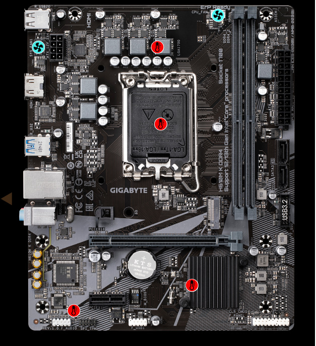 Základní deska GIGABYTE H610M K Základní deska GIGABYTE H610M K