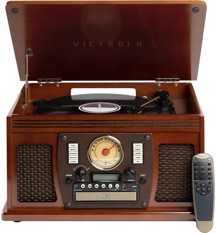 Victrola VTA-600B-MAH Navigator, hnědá