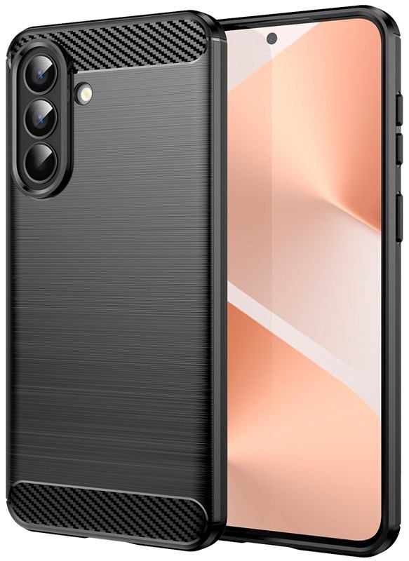 Kryt na mobil WG Carbon na Samsung Galaxy A57 5G v černé barvě