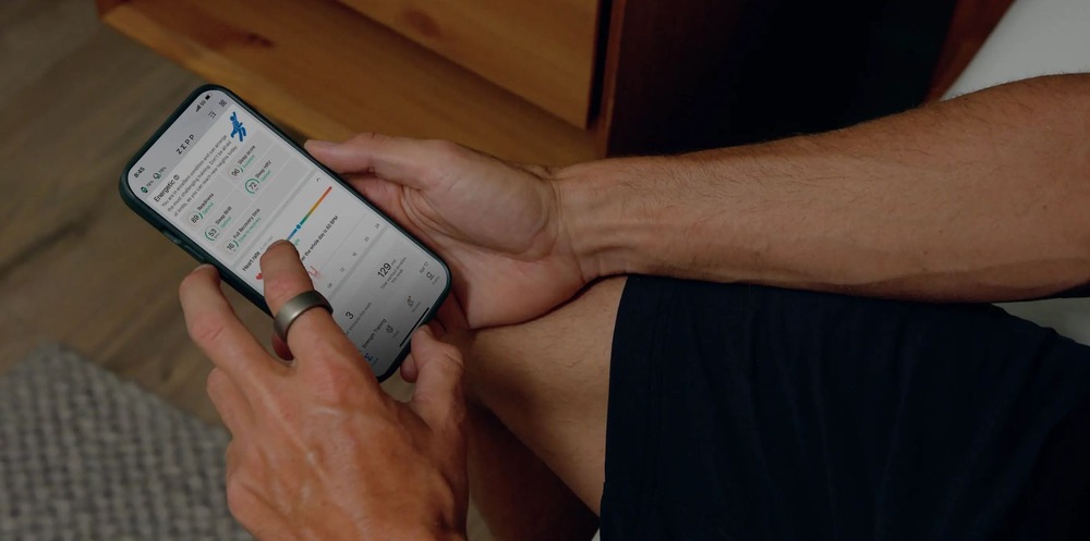 Chytrý prsten Amazfit Helio Ring vel. 12 titanium Amazfit Helio Ring vel. 12