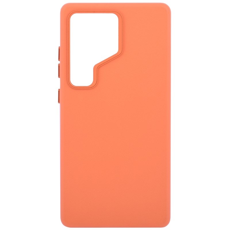Kryt na mobil WG Leather Frame Magnet na Samsung Galaxy S25 Ultra 5G oranžový