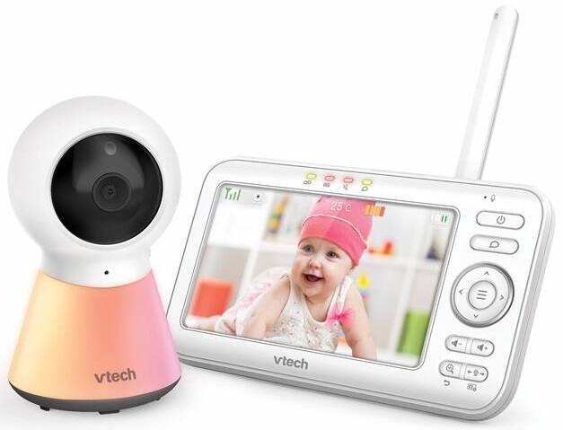 Dětská video chůvička Vtech VM5254 s rodičovskou jednotkou a kamerou s adaptivním nočním světlem