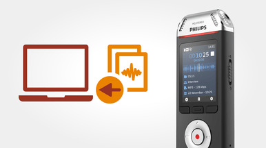 Diktafon Philips DVT2110 černý/stříbrný