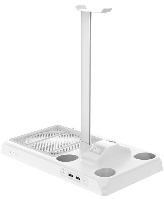 Dokovací stanice FIXED pro Xbox Series X a S s odvětráváním a nabíjením pro dva ovladače Xbox bílá