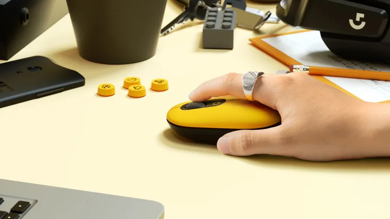 Myš Logitech POP - blast yellow žlutá Myš Logitech POP - blast yellow žlutá