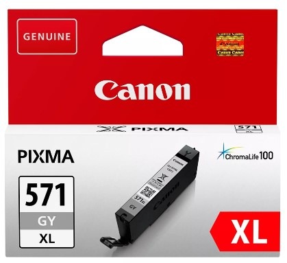 Inkoustová náplň Canon CLI-571XL G, 289 stran šedá