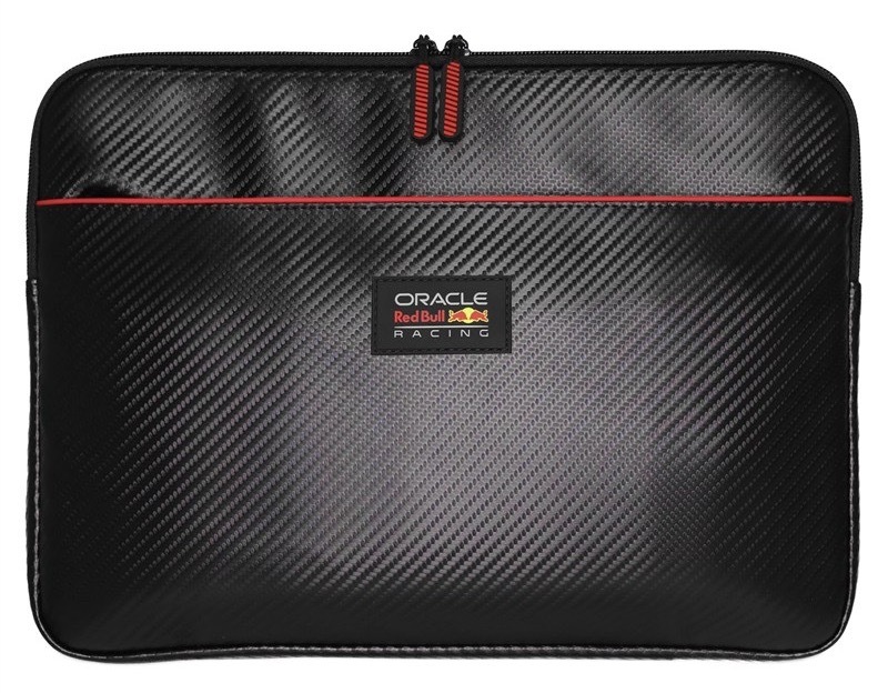 Pouzdro na notebook Red Bull z umělé kůže, černá barva