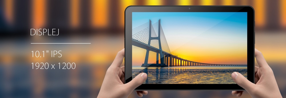 Dotykový tablet iGET SMART L203C + obal šedý