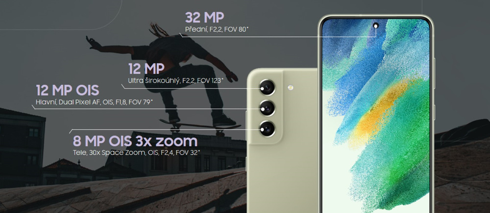 Mobilní telefon Samsung Galaxy S21 FE 5G 6GB/128GB - ZÁNOVNÍ - 12 měsíců záruka bílý Mobilní telefon Samsung Galaxy S21 FE 5G 6GB/128GB - ZÁNOVNÍ - 12 měsíců záruka bílý