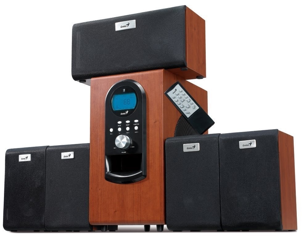 Reproduktory Genius SW-HF 5.1 6000 Verze II. černé/hnědé