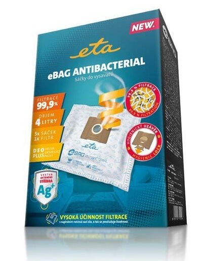 Sáčky do vysavače ETA eBag Antibacterial 9600 68020