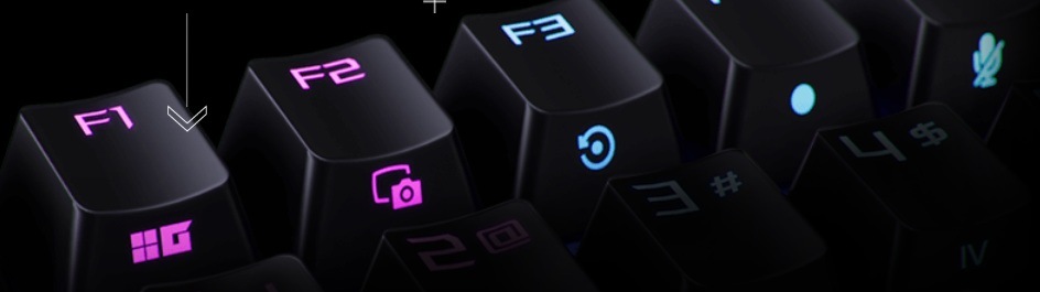 Klávesnice Asus ROG Strix Scope II 96 Wireless (ROG NX Snow), CZ/SK černá