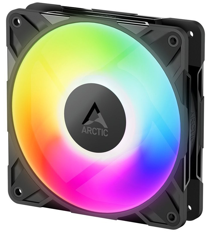 Počítačový ventilátor s průměrem 120 mm Arctic Cooling P12 Pro ARGB, černá barva