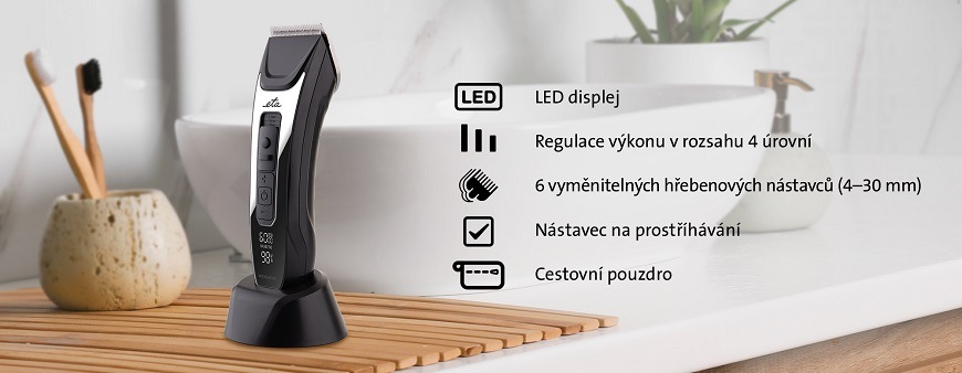 Zastřihovač vlasů ETA Roger 9345 90000 šedý Zastřihovač vlasů ETA Roger 9345 90000 šedý