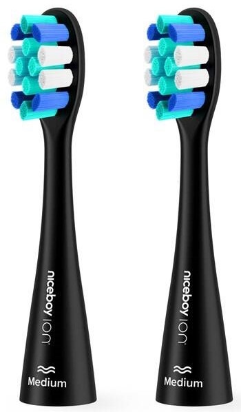 Náhradní hlavice Niceboy ION Sonic Lite Medium black (2 ks)