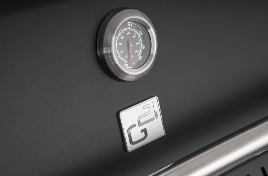 Vestavěný teploměr ve víku grilu G21 Alabama Black BBQ Premium Line