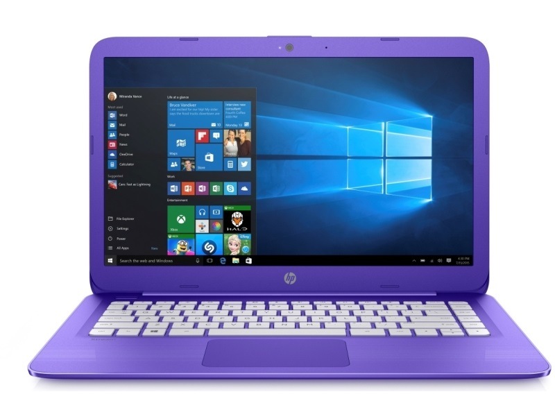 Notebook HP Stream 14-ax002nc fialový