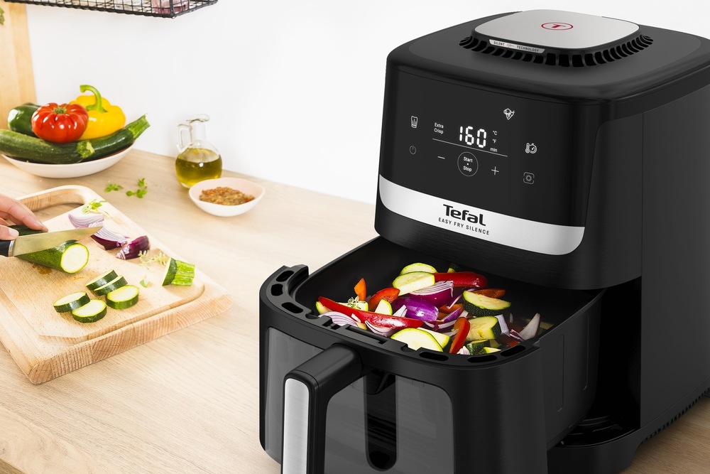 Fritéza horkovzdušná Tefal EY5568E0 Easy Fry Silence černá Fritéza horkovzdušná Tefal EY5568E0 Easy Fry Silence černá