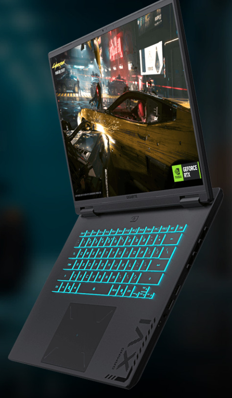 Notebook GIGABYTE GAMING A16 CWHI3CZ894SH černý Notebook GIGABYTE GAMING A16 CWHI3CZ894SH černý