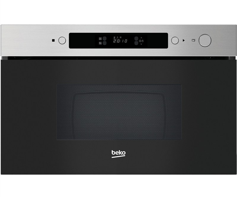 Vestavná mikrovlnná trouba Beko BMOB22143X, černá/nerez barva.