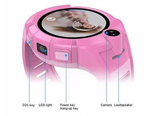 Chytré hodinky Carneo GuardKid+ GPS růžové