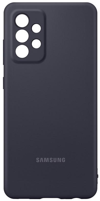 Kryt na mobil Samsung Silicon Cover na Galaxy A52/A52 5G/A52s 5G černý