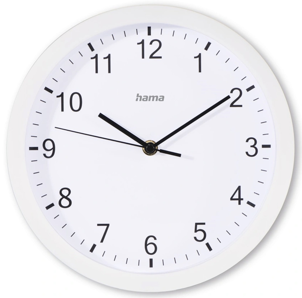 Nástěnné hodiny Hama Elba bílé