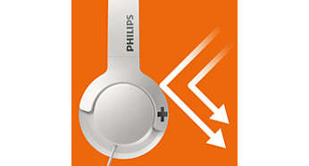 Sluchátka Philips SHB3075WT bílá