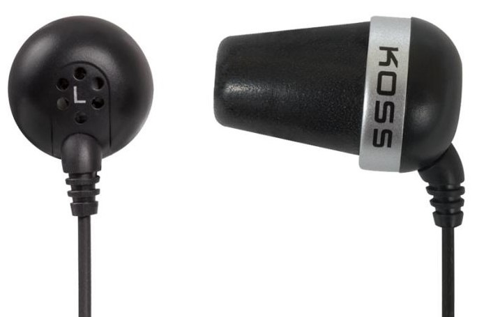 Sluchátka Koss The Plug (doživotní záruka) černá