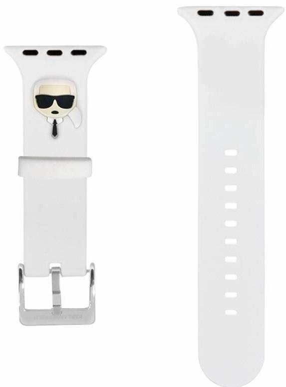 Řemínek Karl Lagerfeld Karl Head na Apple Watch 42/44/45mm bílý
