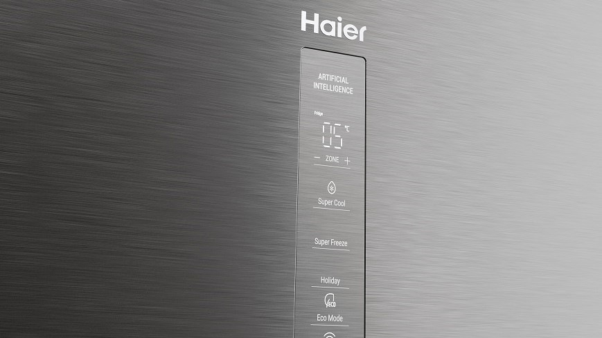 Chladnička s mrazničkou Haier HTW5618DNMG stříbrná