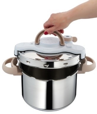 Tlakový hrnec Tefal Clipso Minut Natural P4624972, 9 l nerez/béžový Tlakový hrnec Tefal Clipso Minut Natural P4624972, 9 l nerez/béžový