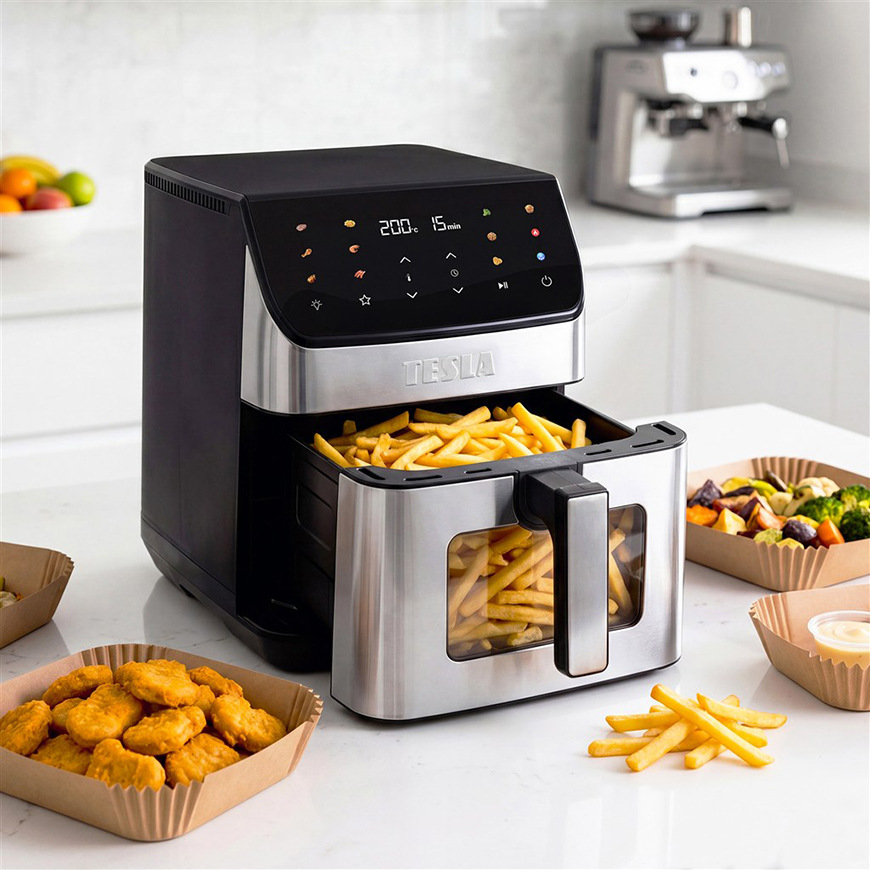 Fritéza horkovzdušná Tesla AirCook DualHeat QD65 XXL