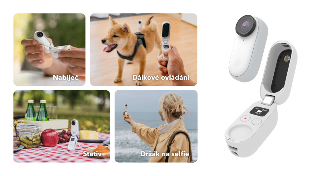 Outdoorová kamera Insta360 Go 2 bílá Outdoorová kamera Insta360 Go 2 bílá