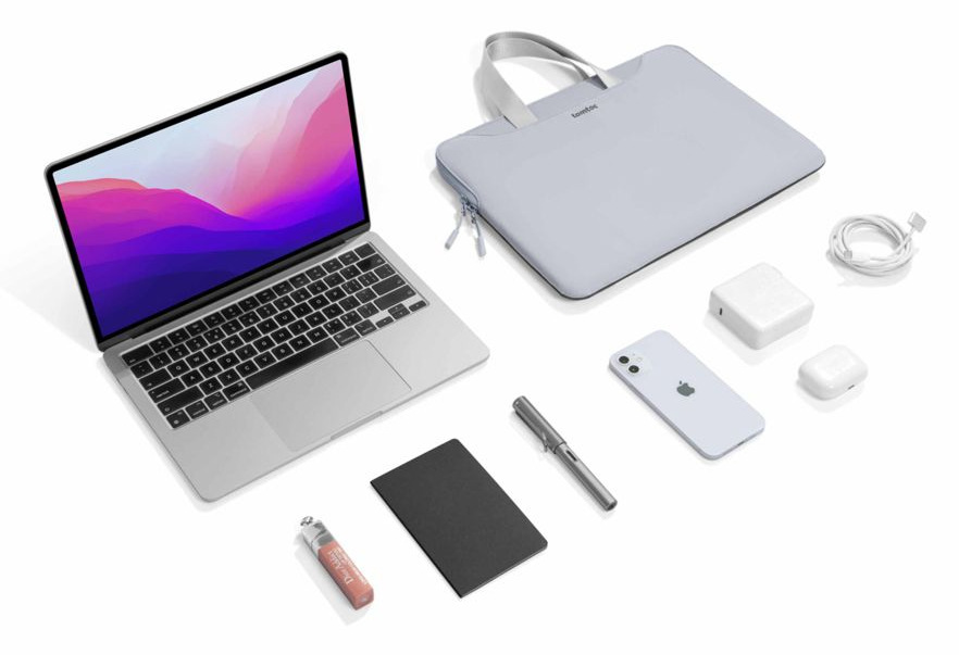Brašna na notebook tomtoc Light-A21 Dual-color Slim Handbag 13,5" - šedá