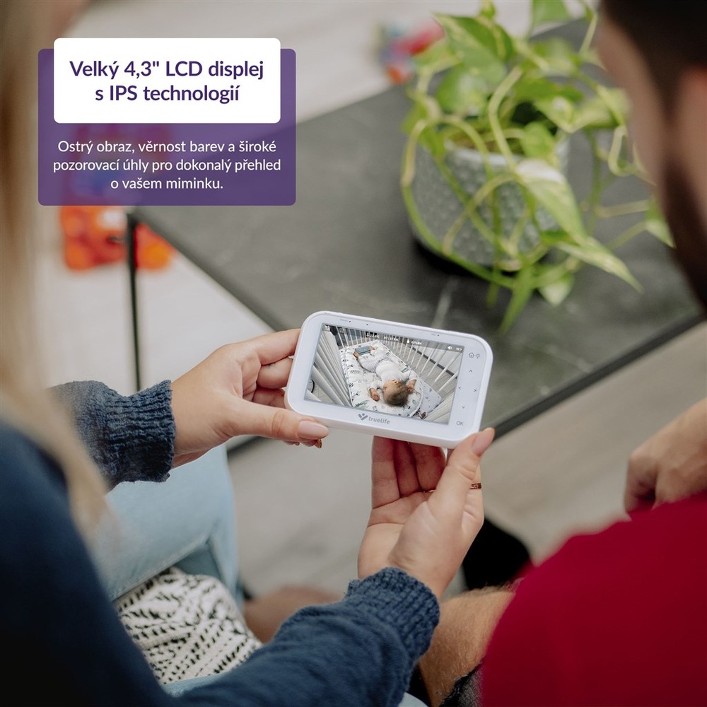Dětská elektronická chůva TrueLife R4 Pro bílá TrueLife R4 Pro
