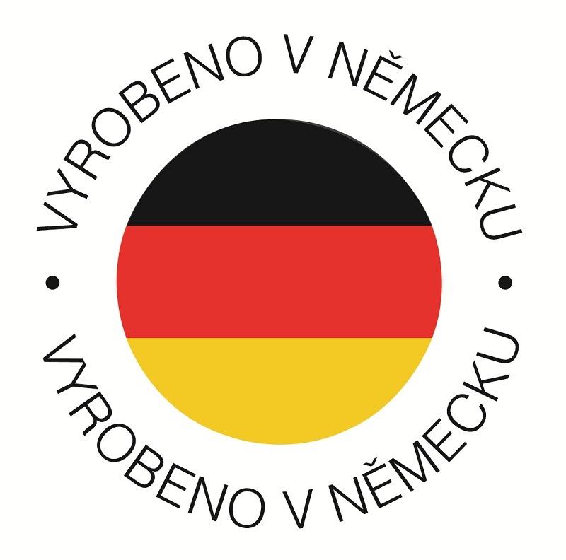 Logo Vyrobeno v Německu pro lednici Bosch