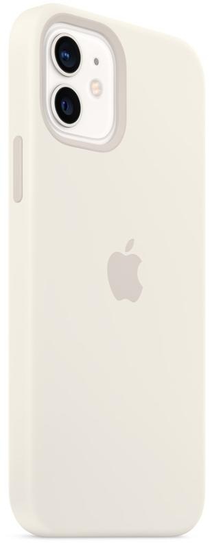 Kryt na mobil Apple Silicone Case s MagSafe pro iPhone 12 a 12 Pro - bílý