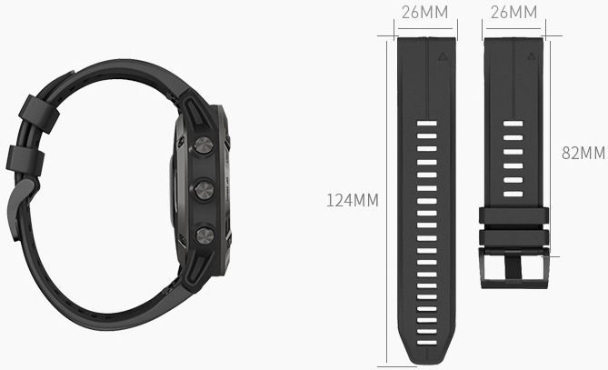 Řemínek RhinoTech pro Garmin QuickFit silikonový outdoor 26mm oranžový