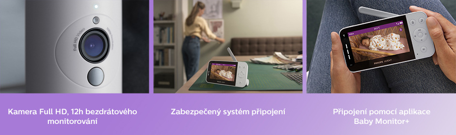 Dětská elektronická chůva Philips Avent SCD923/26 bílá Dětská elektronická chůva Philips Avent SCD923/26 bílá